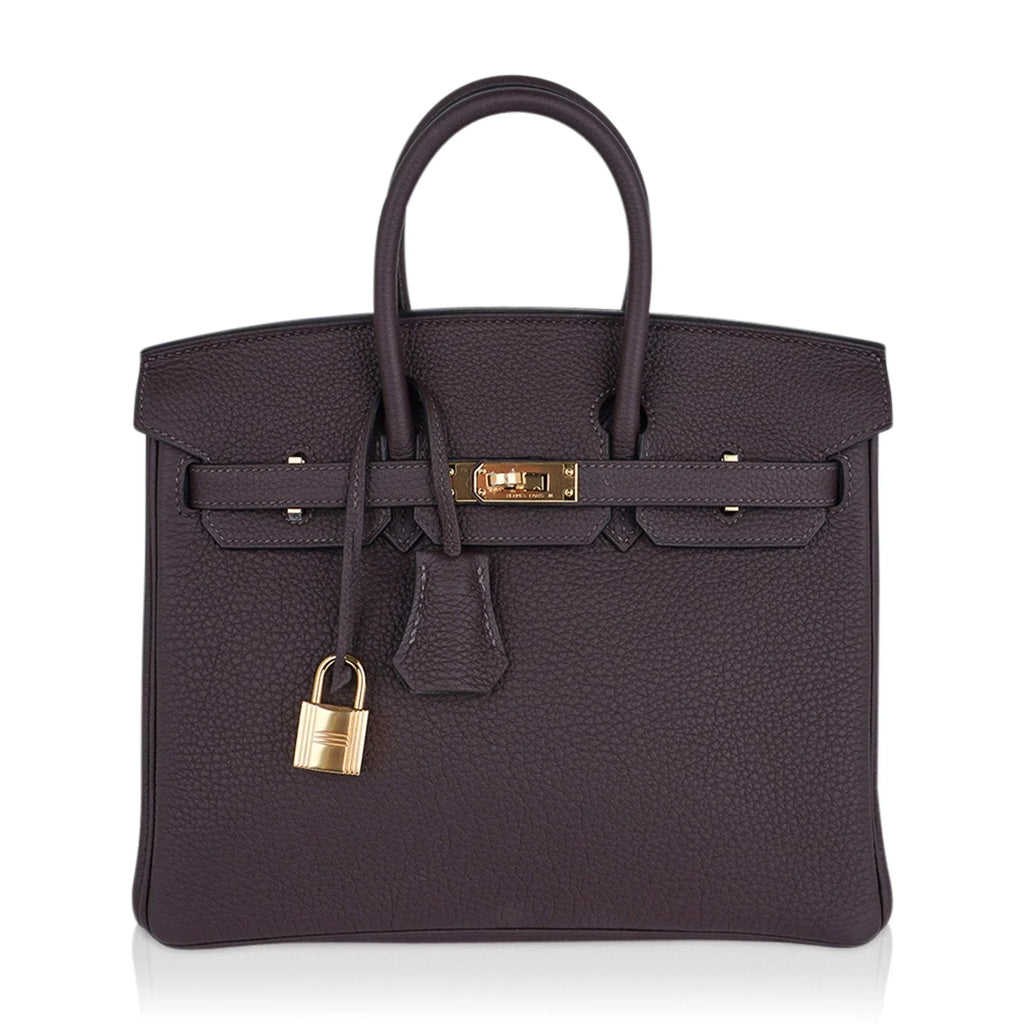 👜Birkin 25 Bag Chocolat Gold Hardware Togo Leather
