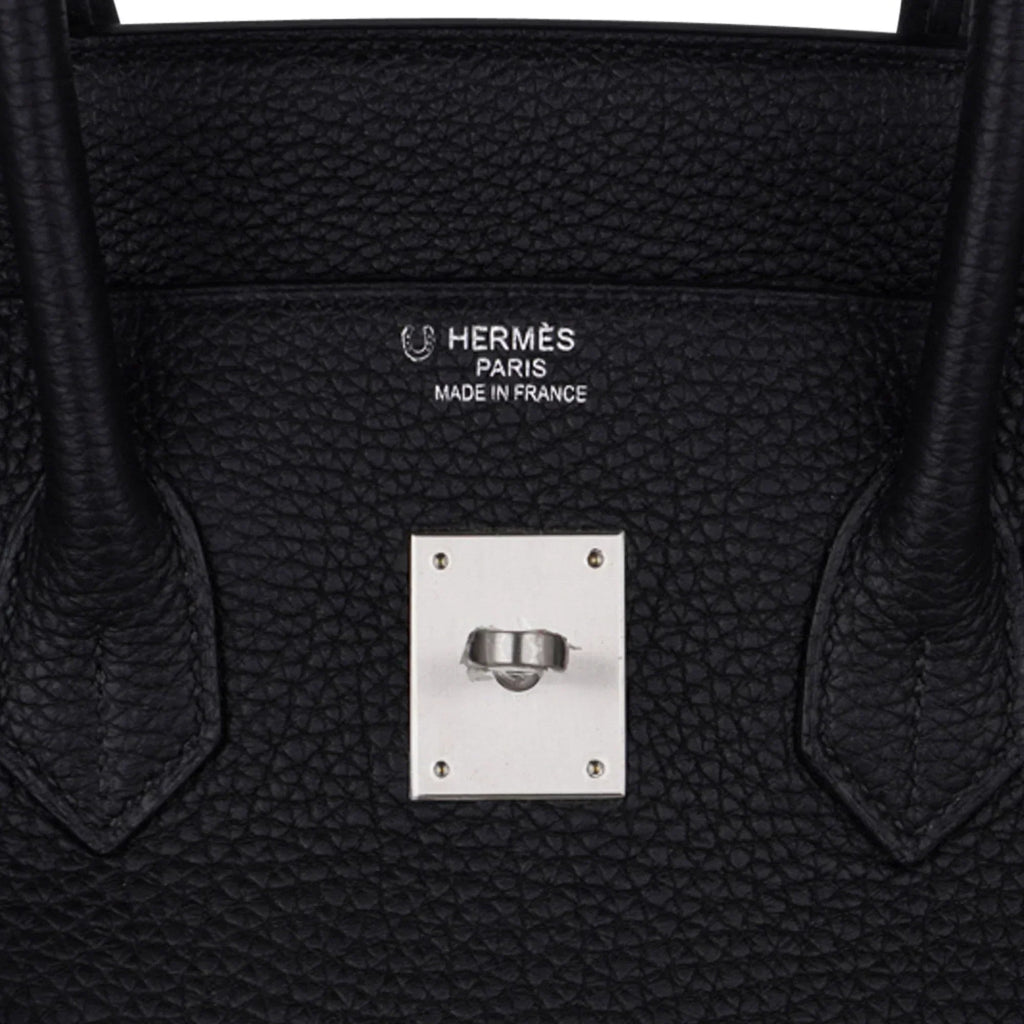 👜Special Order HSS Birkin 35 Bag Black Turquoise Togo Leather with Brushed Palladium Hardware