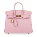 👜Birkin 25 Bag Rose Sakura Swift Gold Hardware Rare