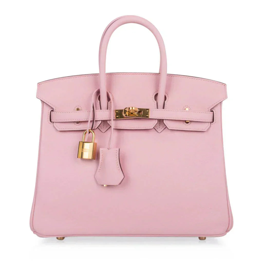 👜Birkin 25 Bag Rose Sakura Swift Gold Hardware Rare