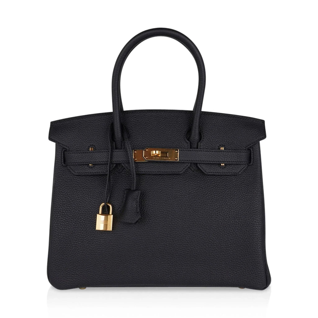 👜Birkin 30 Bag Black Togo Leather with Gold Hardware
