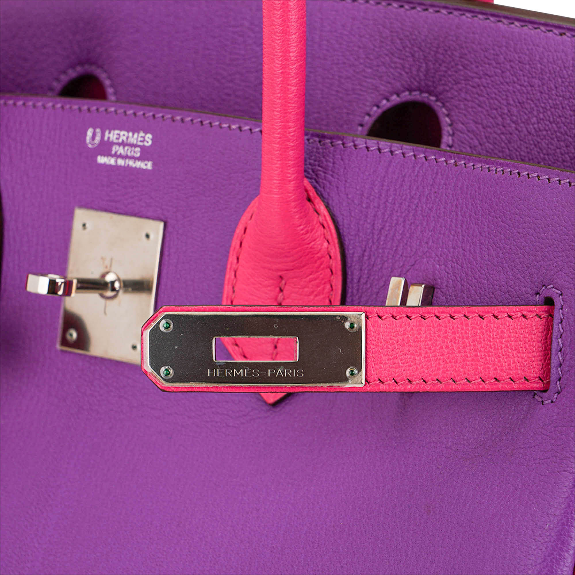 👜Special Order HSS Birkin 30 Bag Parme and Rose Shocking Chevre Leather with Palladium Hardware