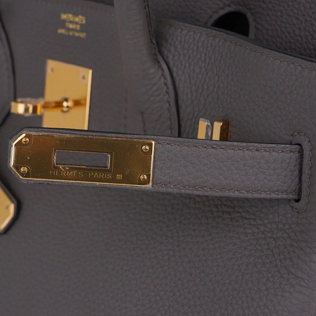 👜Birkin 30 Bag Etain Gray Coveted Gold Hardware Togo