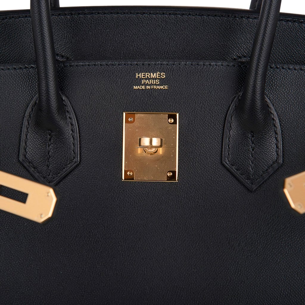👜Birkin Sellier Limited Edition 30 Bag Black Veau Graine Monsieur Laiton