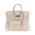 👜Birkin 25 Cargo Nata Toile Goeland Bag Swift Leather Trim Limited Edition
