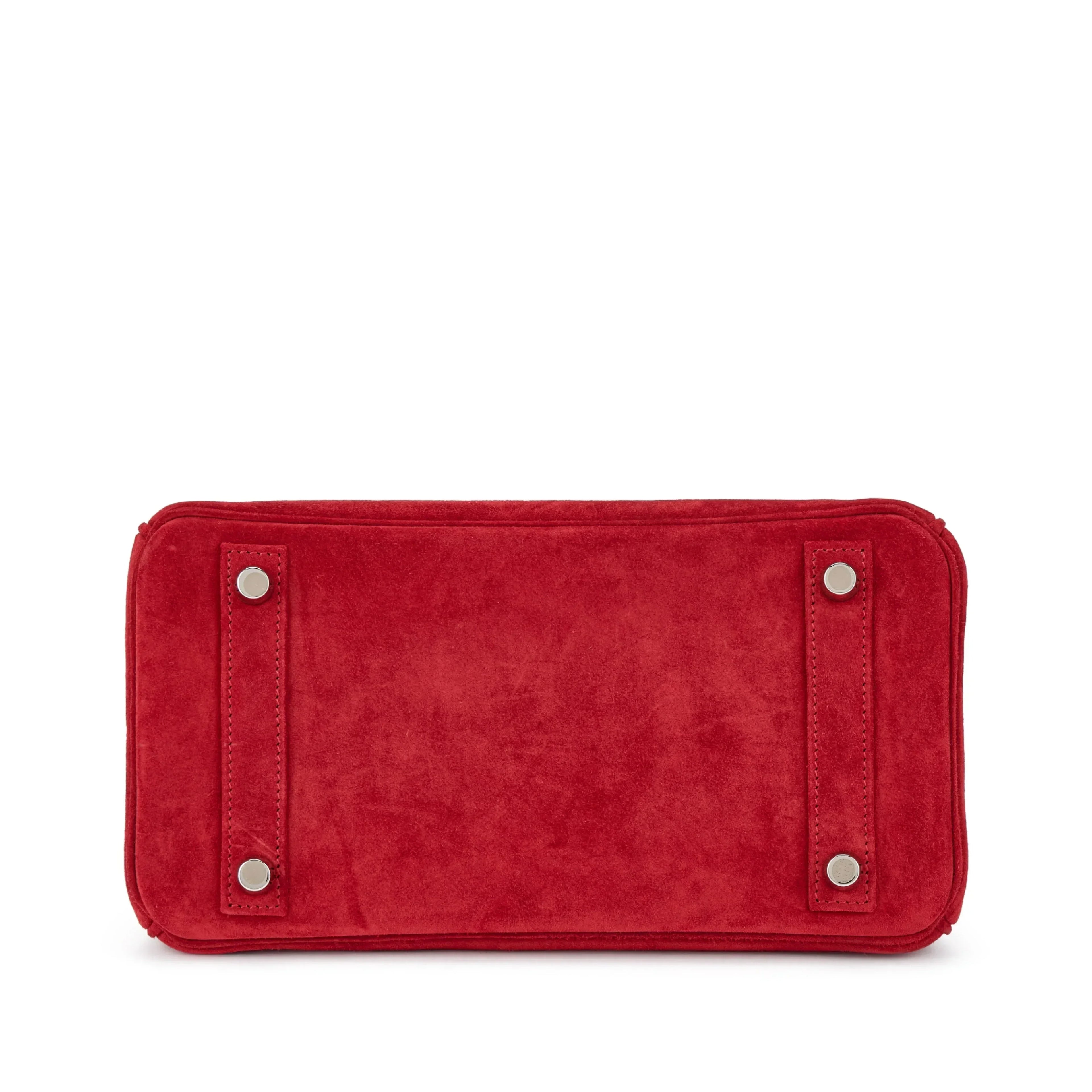 👜Birkin 25 Palladium Hardware Rouge Vif Doblis