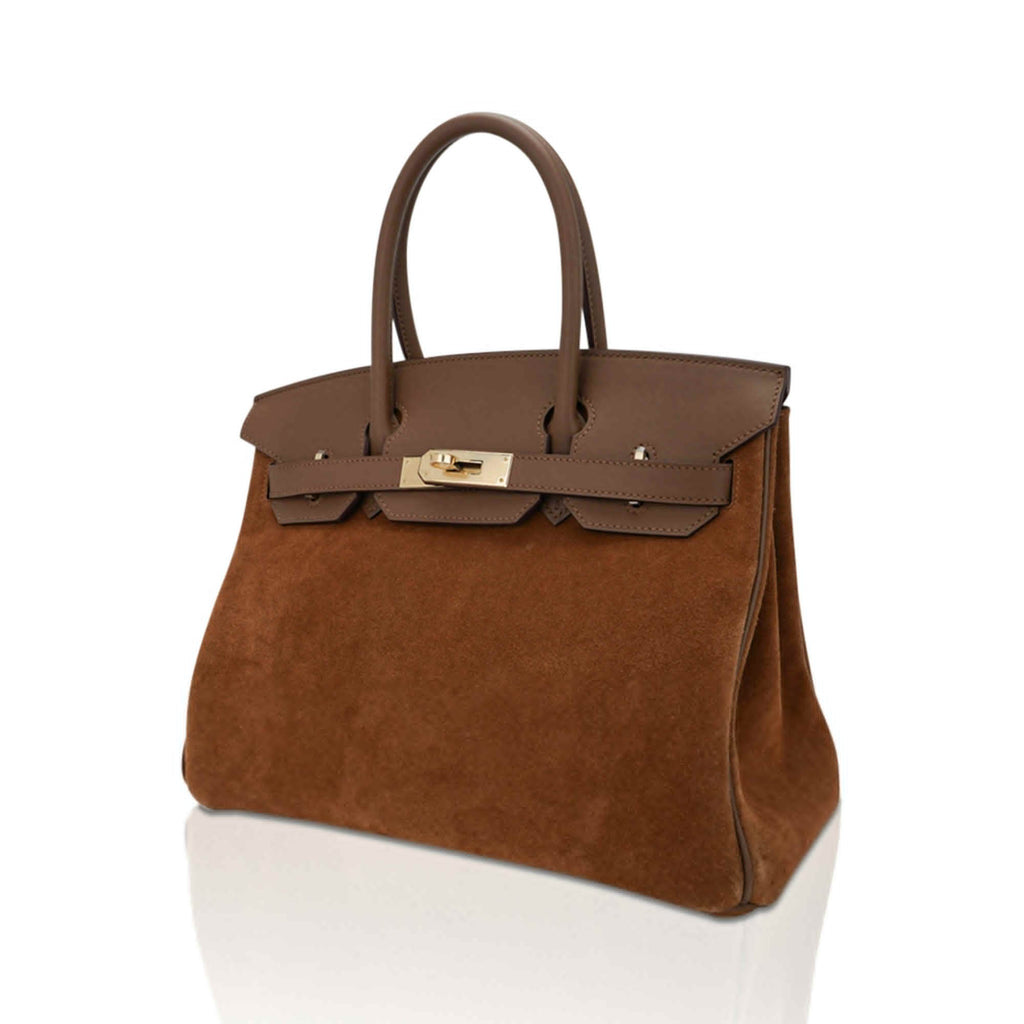 👜Limited Edition Birkin 30 Grizzly Bag Alezan Permabrass Hardware