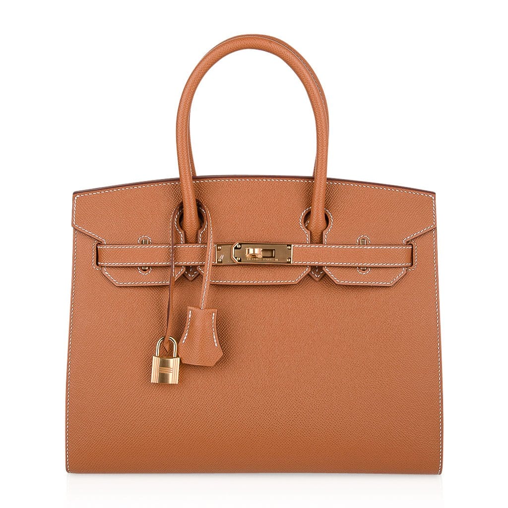 👜Birkin 30 Sellier Bag Gold Veau Graine Monsieur Laiton Limited Edition