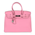👜Birkin 35 Bag rare 5P Pink Togo Palladium Hardware