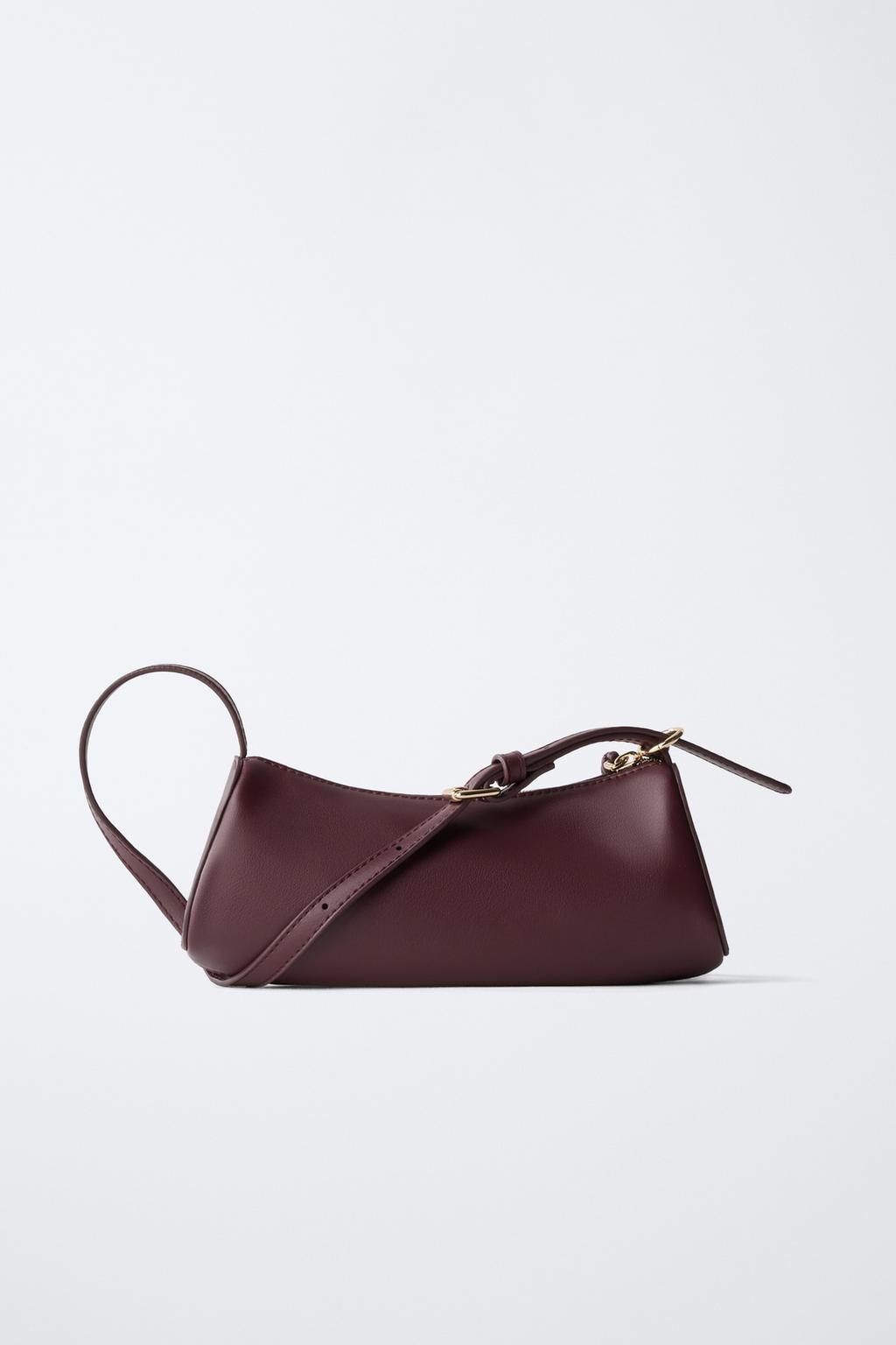Soft baguette shoulder bag