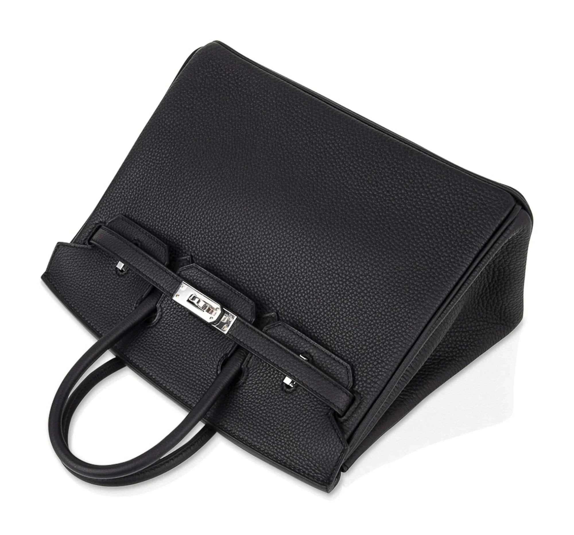 👜Birkin 25 Bag Black Palladium Hardware Togo Leather