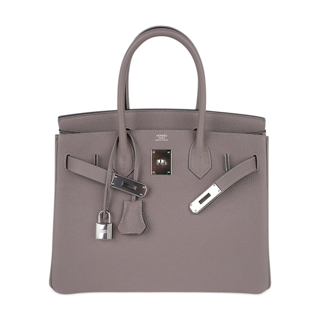 👜Birkin 30 Bag Gris Asphalte Togo Leather with Palladium Hardware