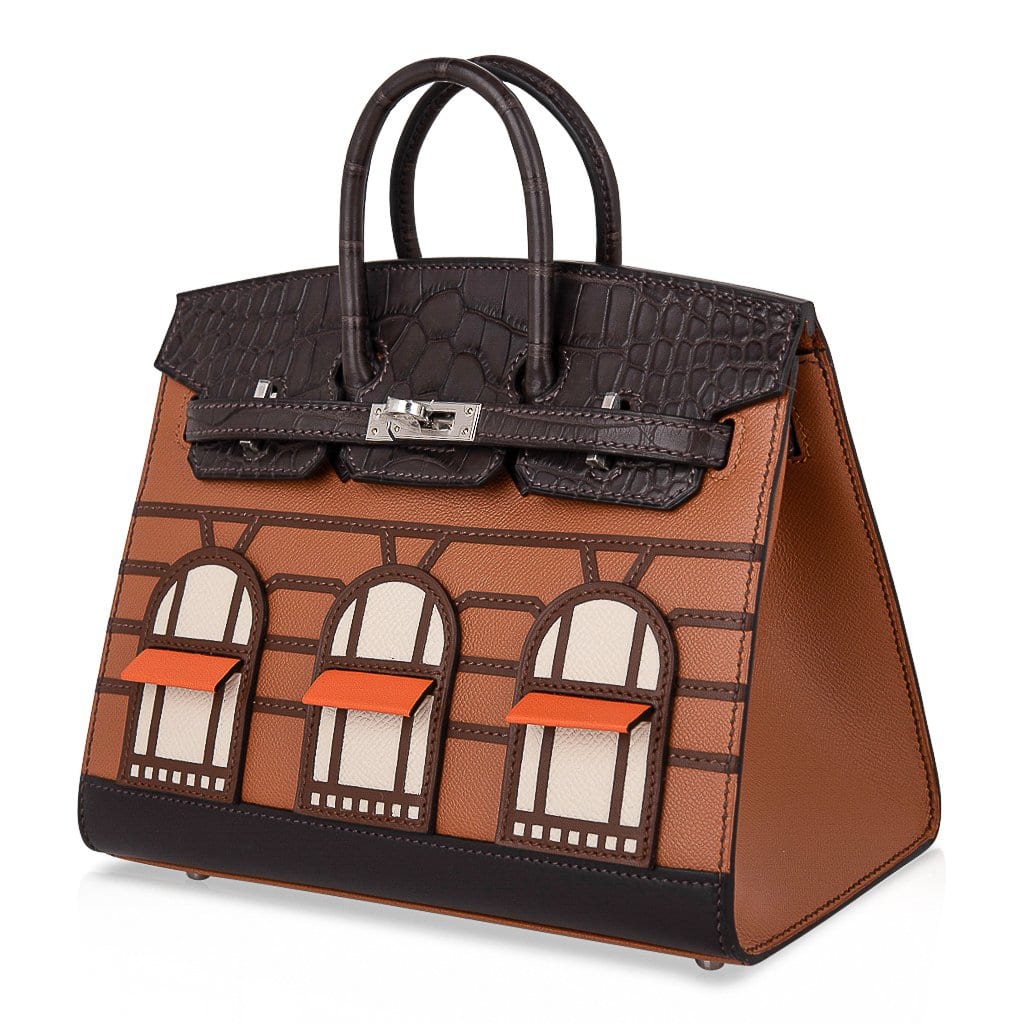 👜Birkin 20 Sellier Limited Edition Faubourg Bag with Palladium Hardware