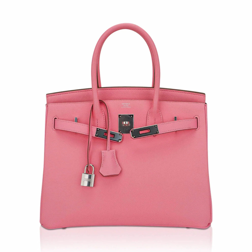 👜Birkin 30 Bag Rose Confetti Epsom Leather with Palladium Hardware