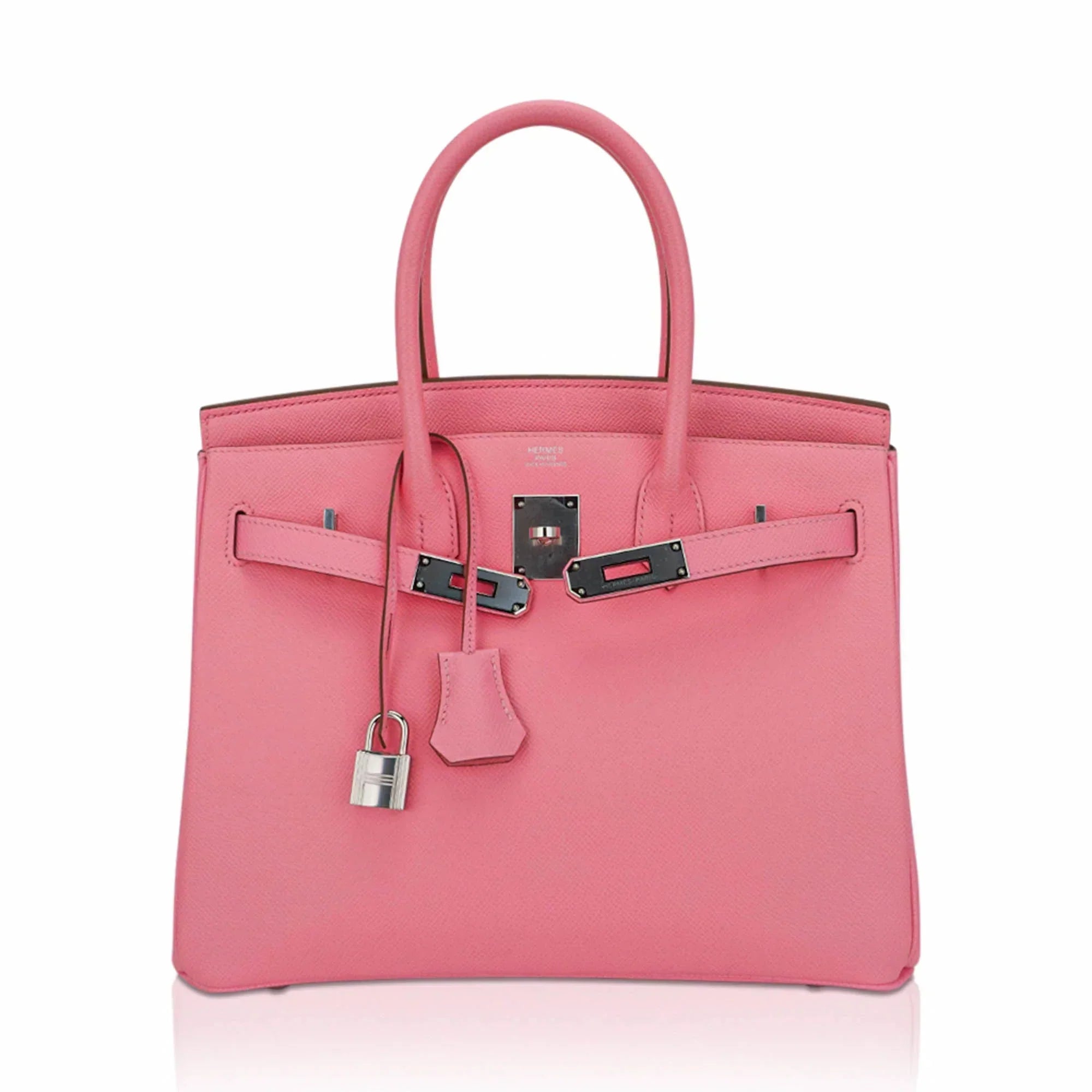 👜Birkin 30 Bag Rose Confetti Epsom Leather with Palladium Hardware