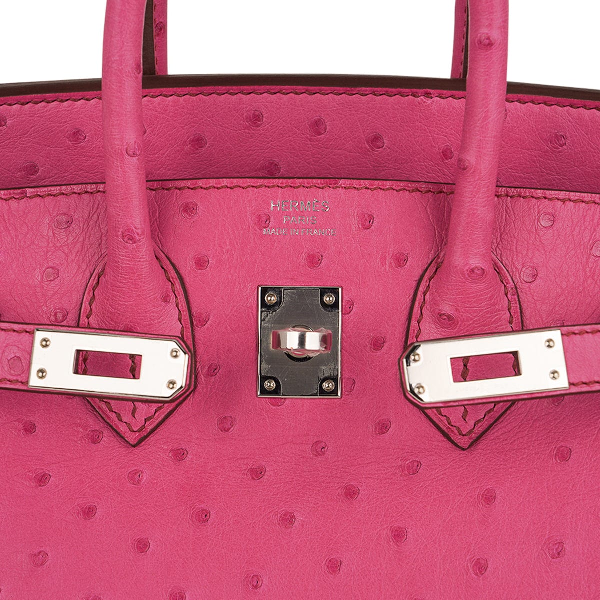 👜Birkin 25 Bag Fuchsia Ostrich with Palladium Hardware
