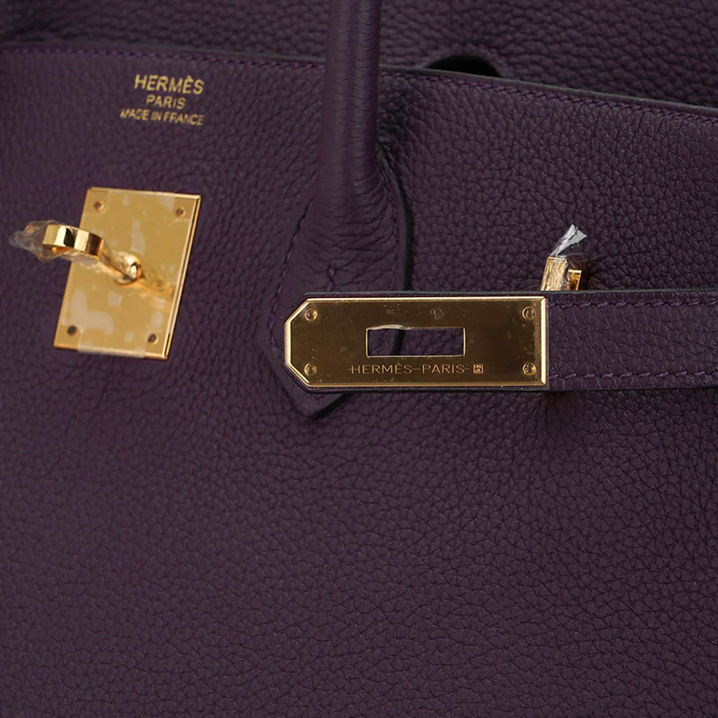👜Birkin 35 Bag Raisin Togo Leather with Gold Hardware