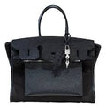 👜Birkin à l'envers, black canvas & all black colorway