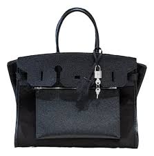 👜Birkin à l'envers, black canvas & all black colorway