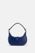 Vintage Blue Oval Shoulder Baguette Bag