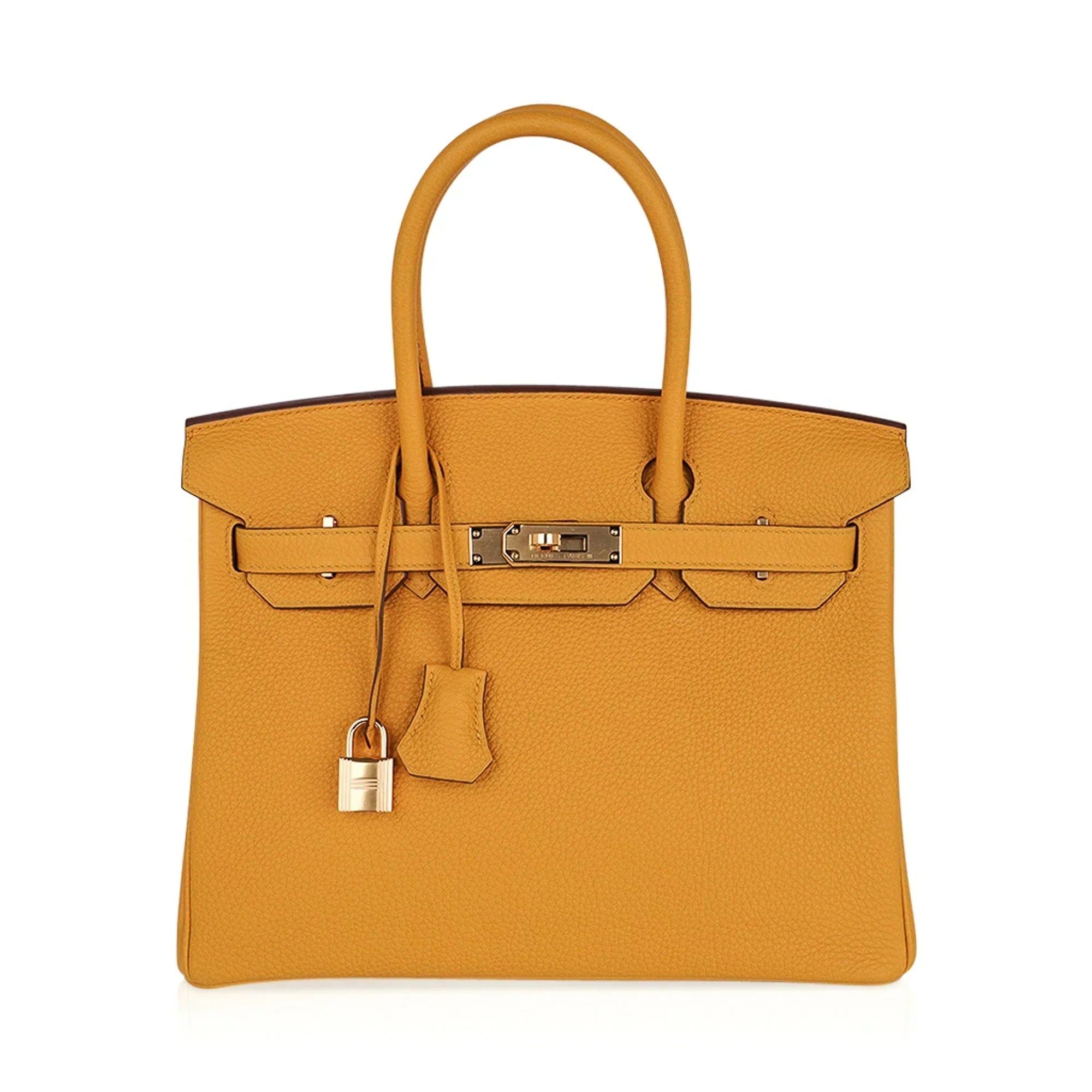 👜Birkin 30 Bag Jaune Ambre Gold Hardware Togo Leather