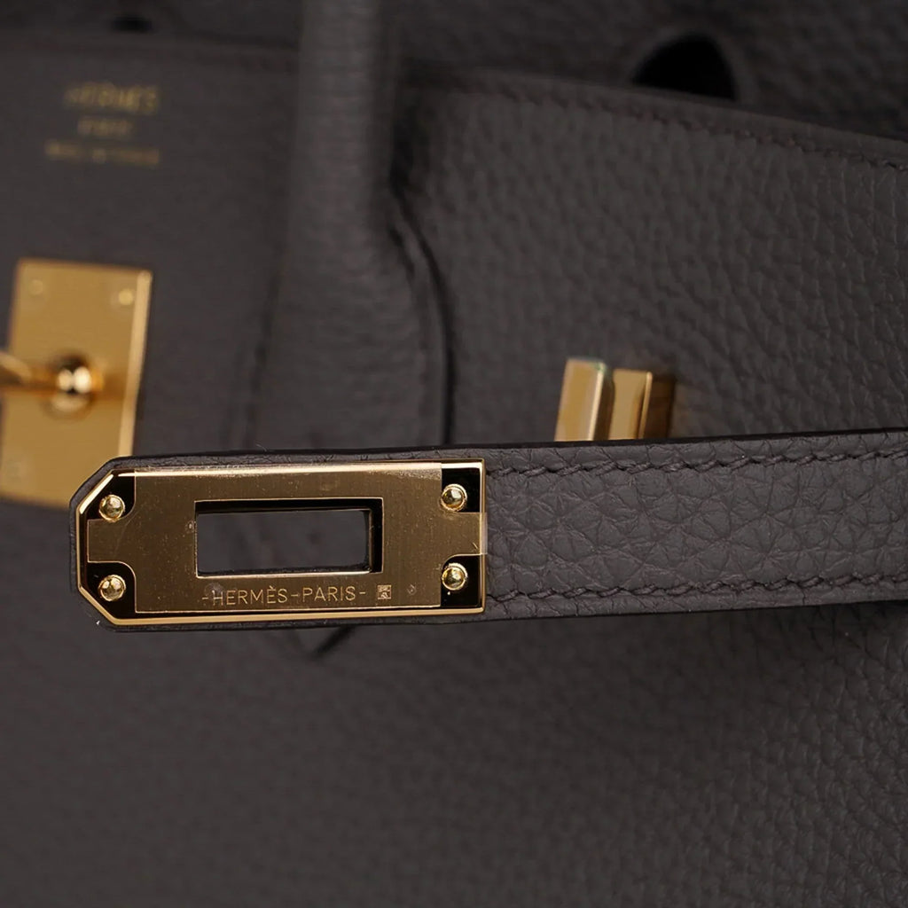 👜Birkin 25 Bag Etain Gold Hardware Togo Leather New w/Box