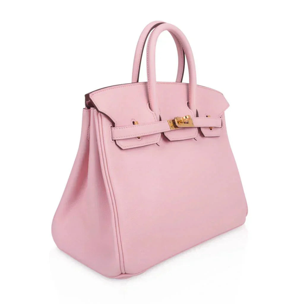 👜Birkin 25 Bag Rose Sakura Swift Gold Hardware Rare