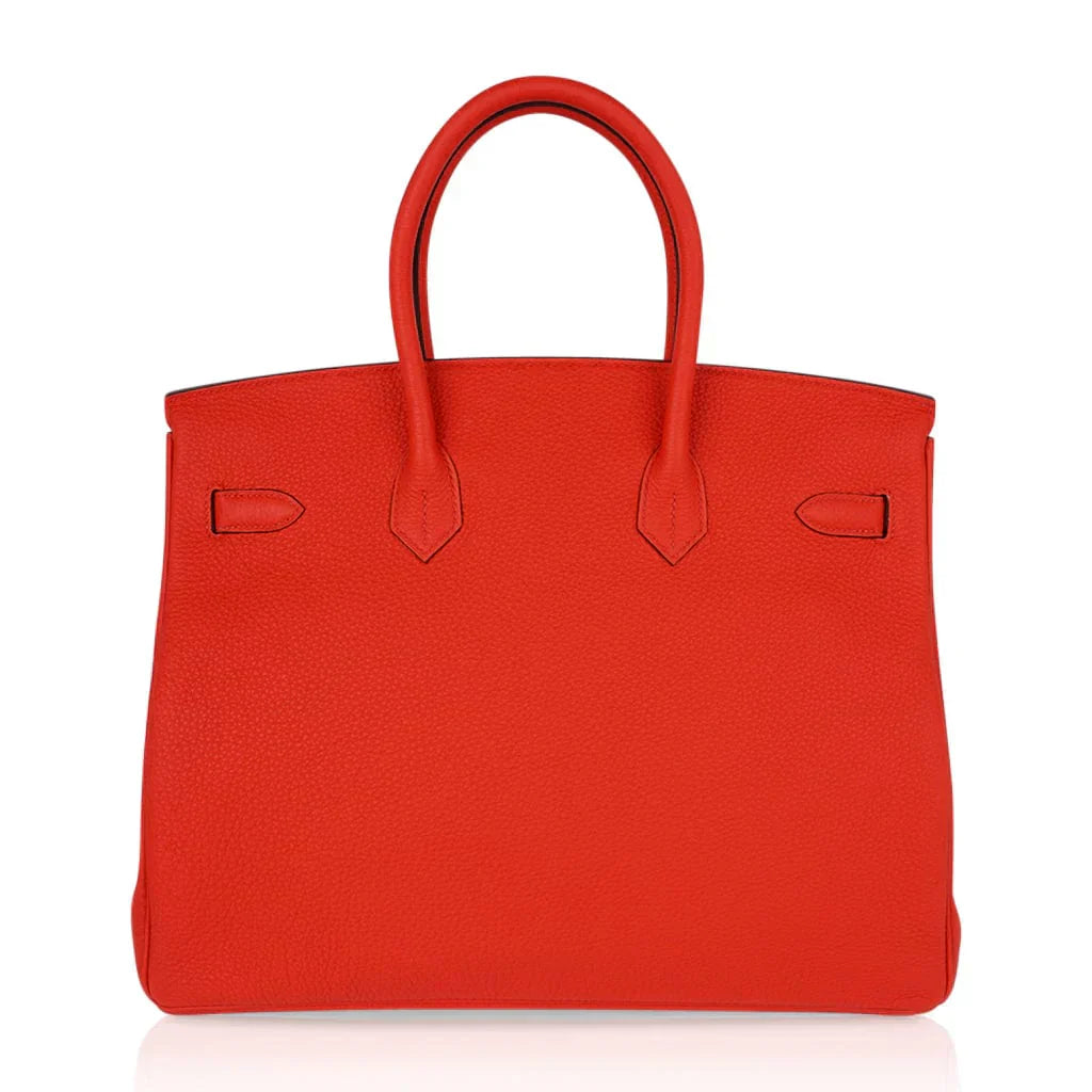 👜Birkin 35 Bag Capucine Togo Leather with Gold Hardware