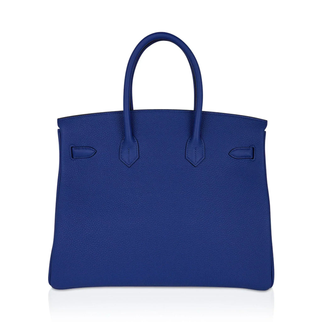 👜Birkin 35 Bag Blue de France Togo Leather with Palladium Hardware
