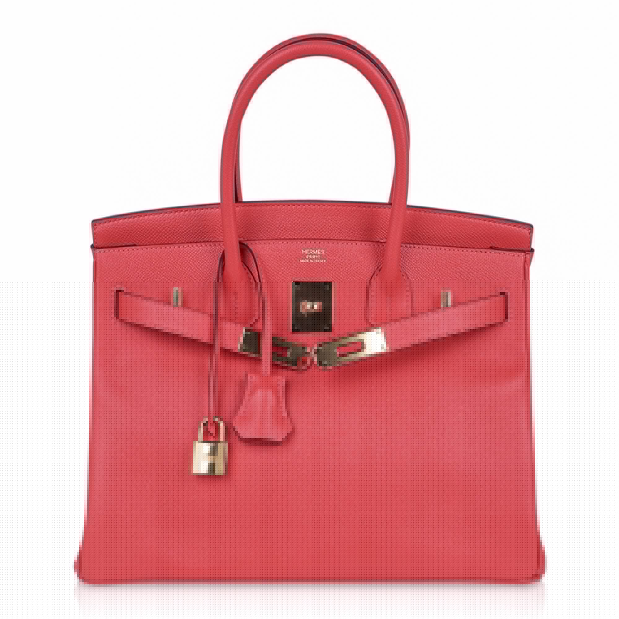 👜Birkin 30 Bag Rose Jaipur Epsom Leather with Gold Hardware
