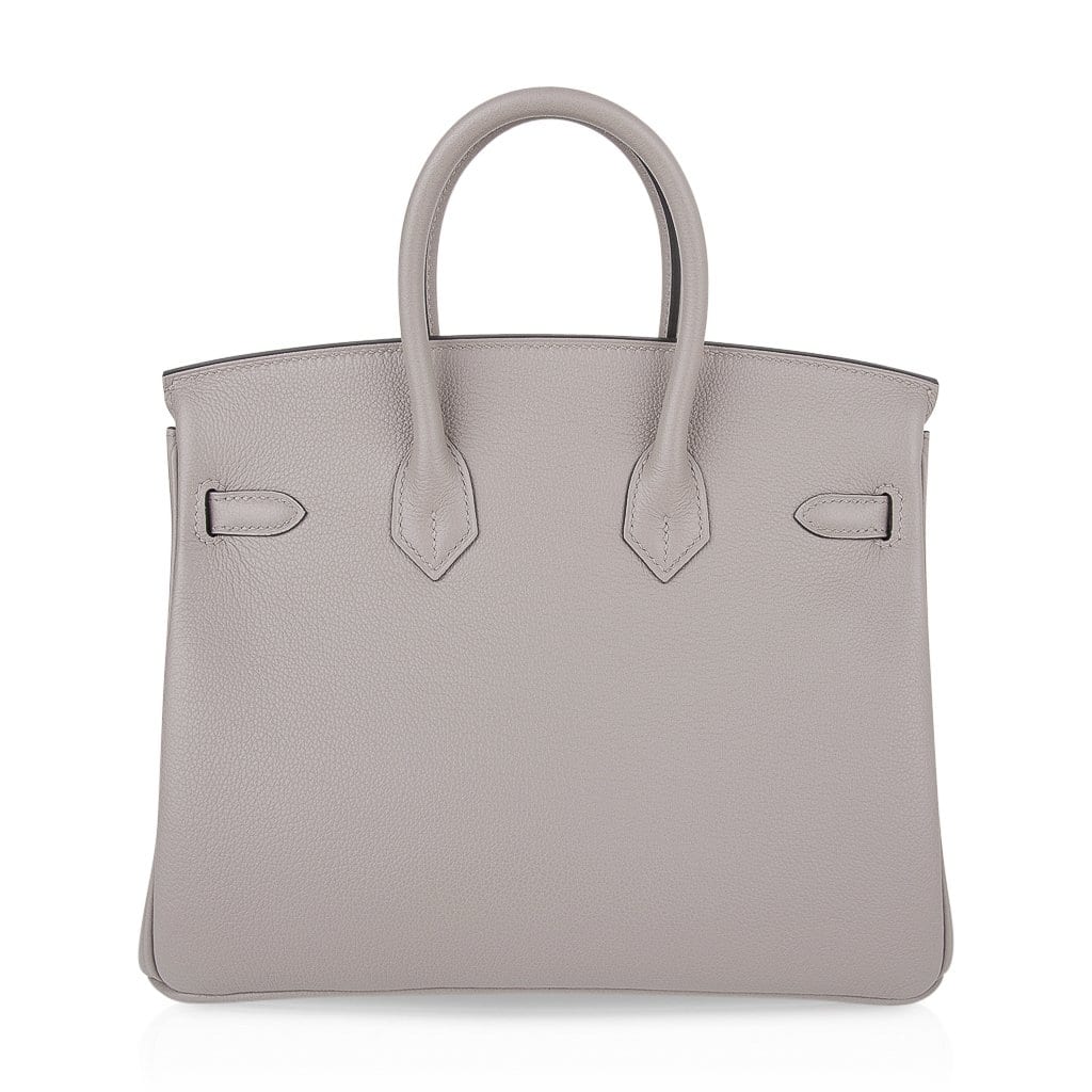 👜Birkin 25 Bag Gris Asphalte Novillo Leather Gold Hardware