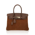 👜Limited Edition Birkin 30 Grizzly Bag Alezan Permabrass Hardware