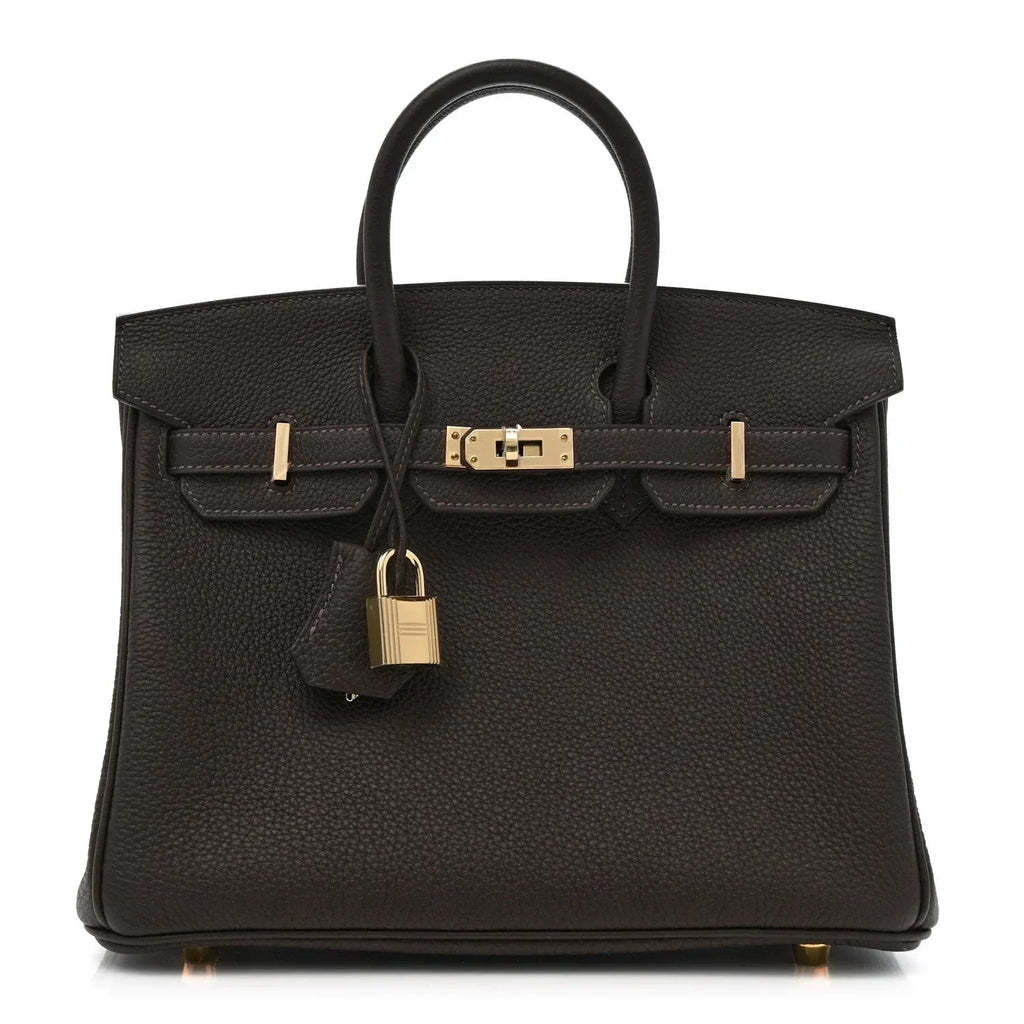 👜Birkin 25 Togo handbag is made of extremely soft calfskin