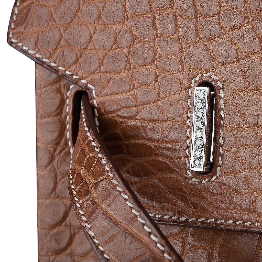 👜Diamond Birkin 35 Bag Fauve Barenia Matte Alligator Rare