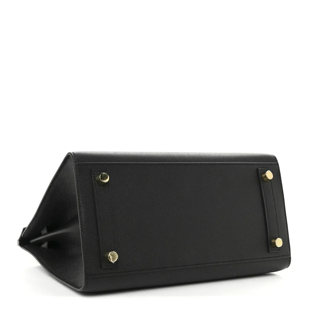 👜Birkin Sellier 25 Black Epsom Leather Gold Hardware