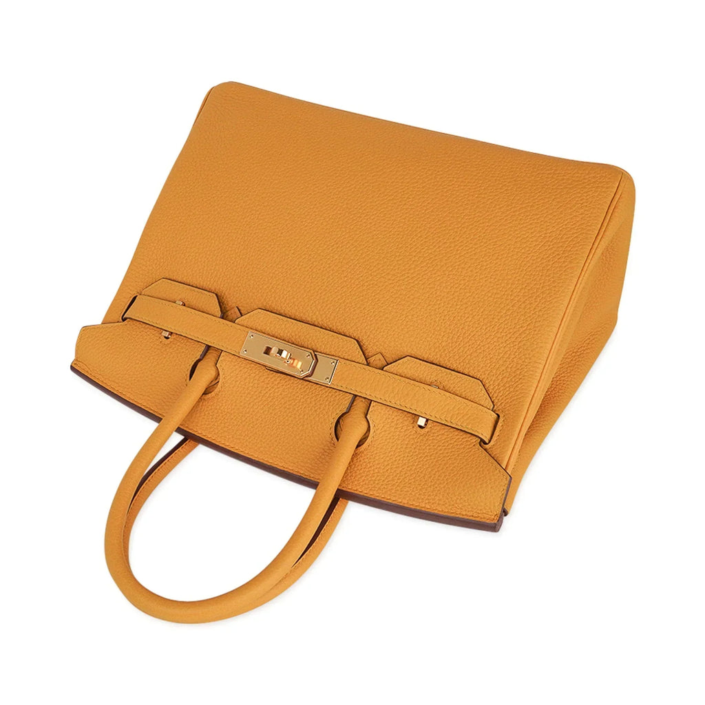 👜Birkin 30 Bag Jaune Ambre Gold Hardware Togo Leather