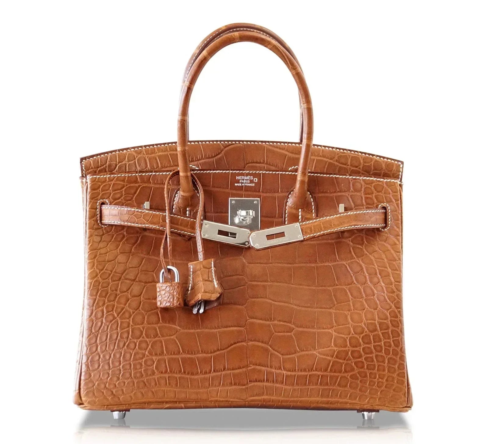 👜Birkin 30 Bag Fauve Barenia Matte Alligator Very Rare