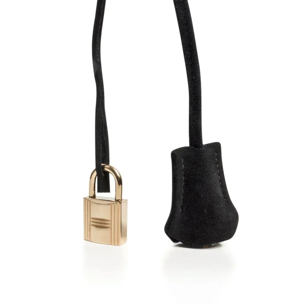 👜Birkin 35 Bag Black Doblis Suede Gold Hardware Limited Edition