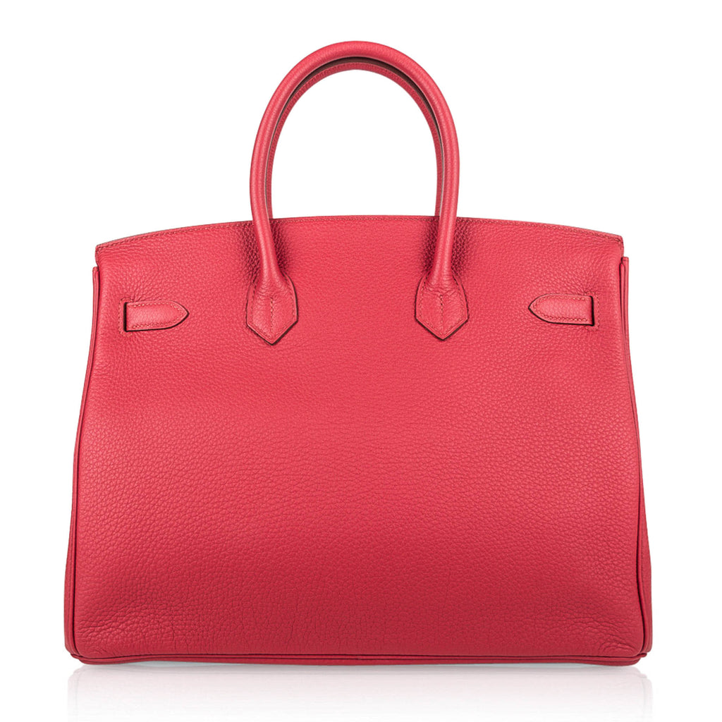 👜Birkin 35 Bag Vermillion Togo Leather with Gold Hardware