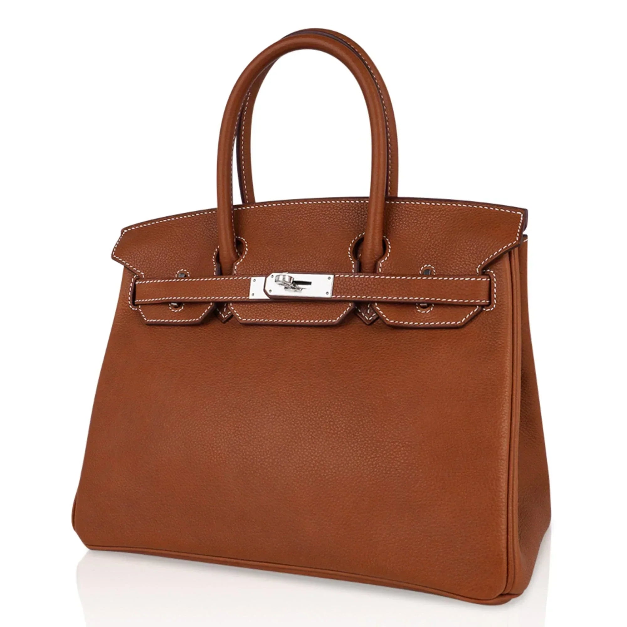 👜Birkin 30 Bag Barenia Faubourg Palladium Hardware