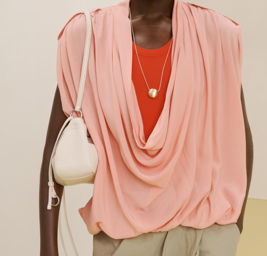 Leather baguette shoulder bag