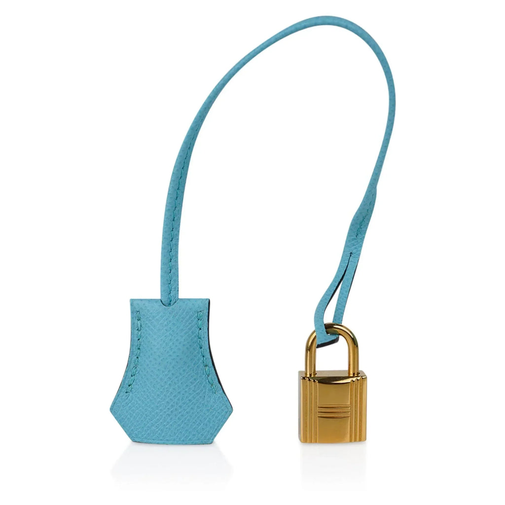 👜Birkin 35 Bag Blue Atoll Gold Hardware Epsom Leather