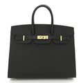 👜Birkin Sellier 25 Black Epsom Leather Gold Hardware