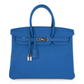 👜Birkin 35 Bag Rich Blue Izmir Clemence Palladium