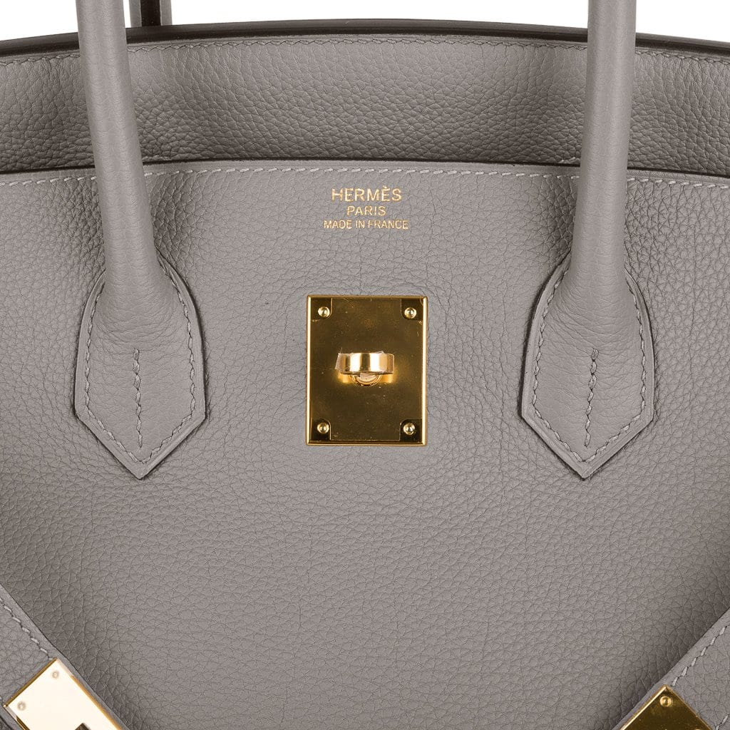 👜Birkin 35 Bag Gris Asphalte Togo Gold Hardware