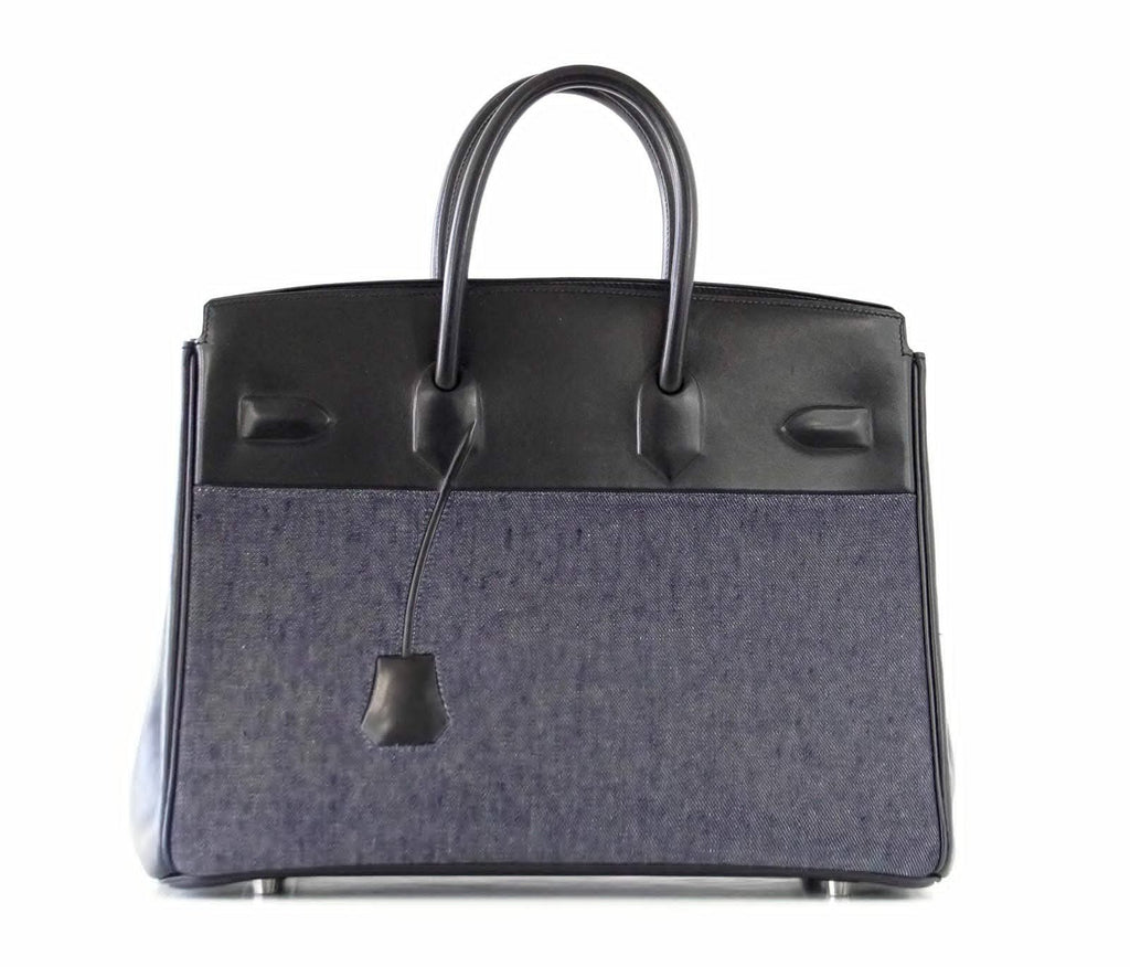 👜Birkin 35 Bag Rare Limited Edition Denim Shadow