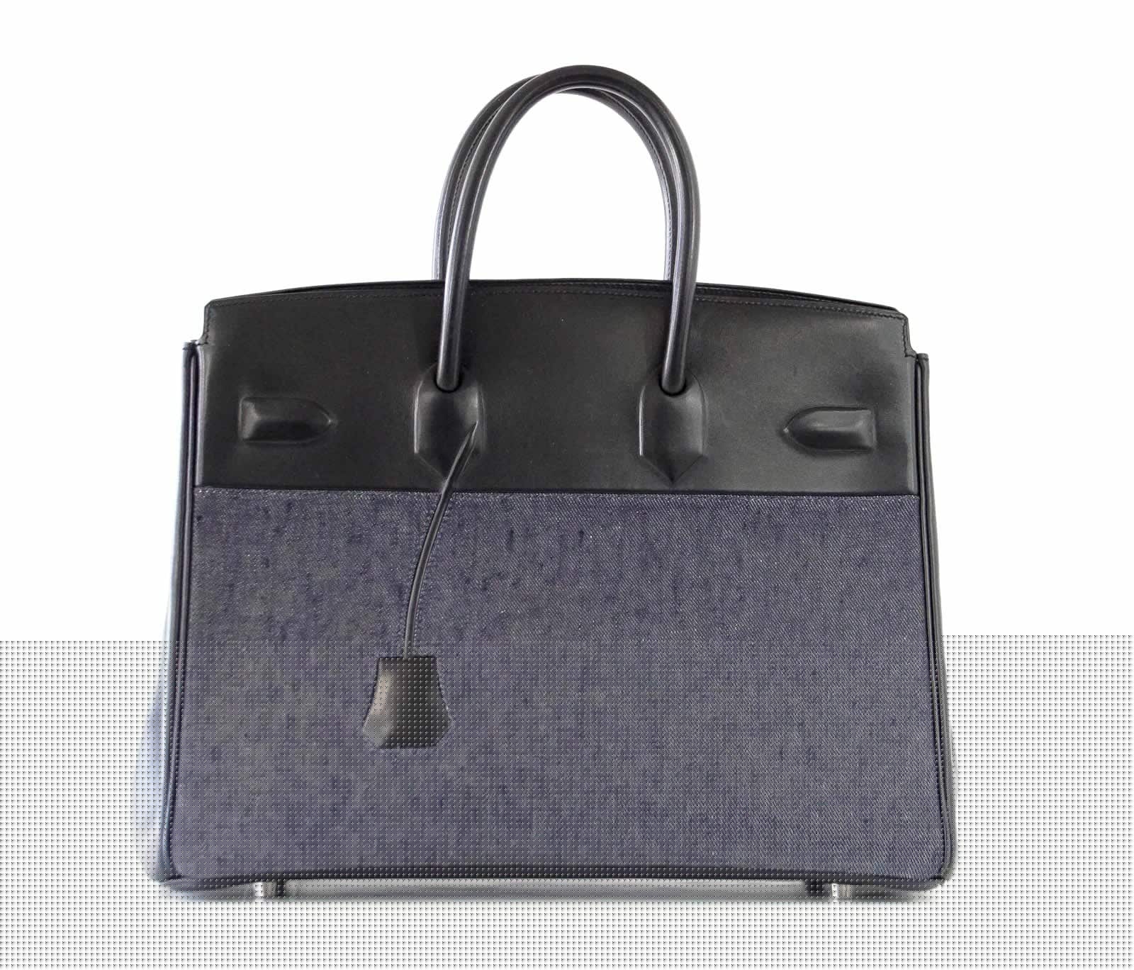 👜Birkin 35 Bag Rare Limited Edition Denim Shadow