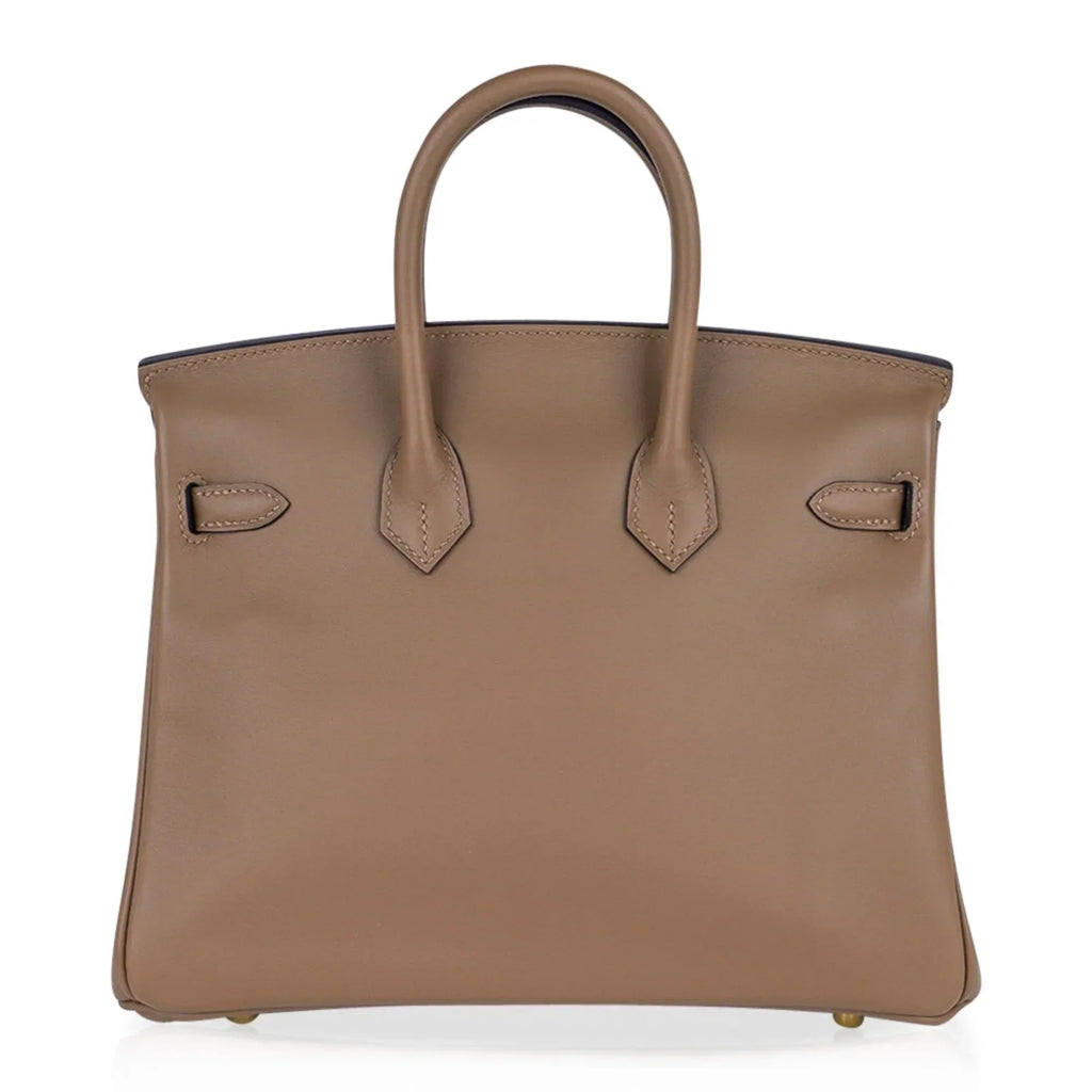 👜Birkin 25 Beige De Weimar Veau Jonathan Leather Gold Hardware