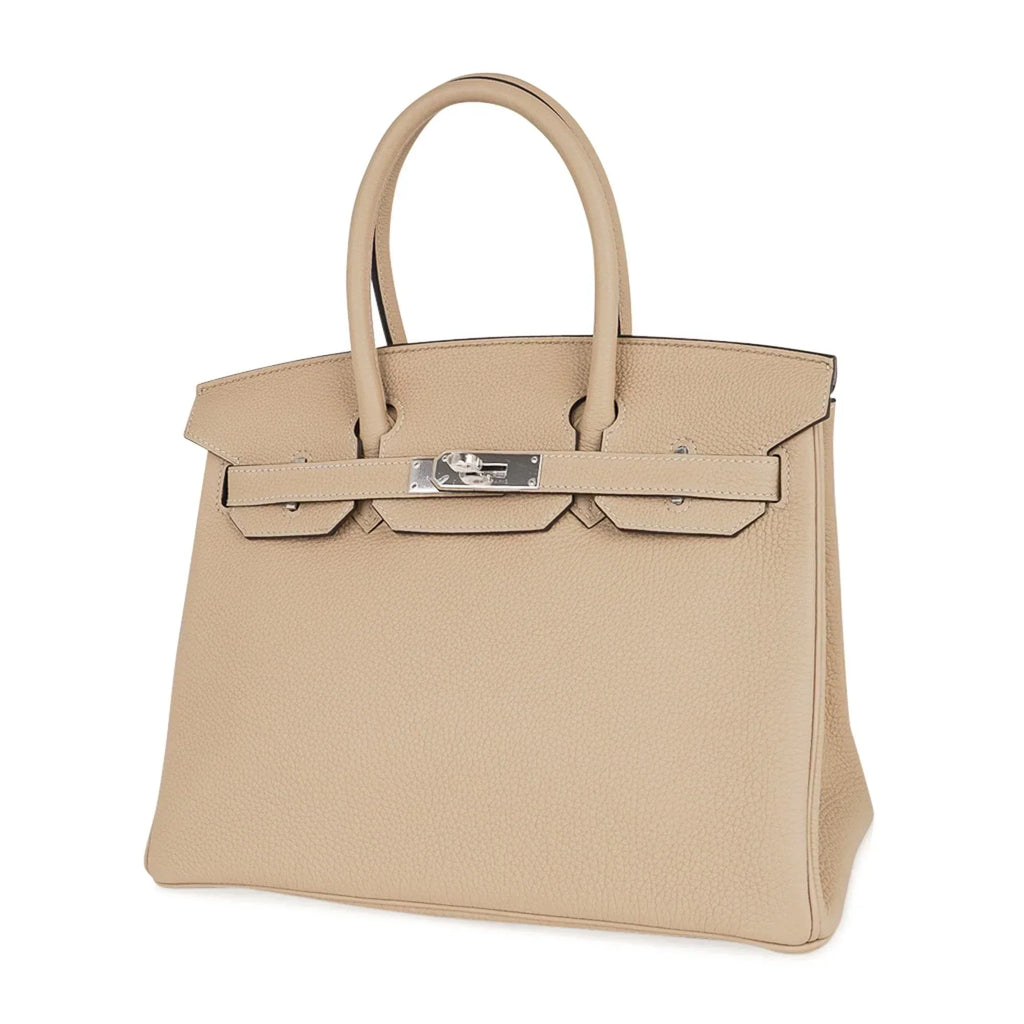 👜Birkin 30 Bag Trench Neutral Perfection Palladium Hardware