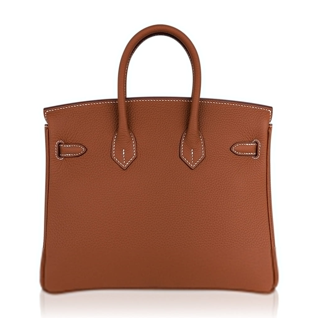 👜Birkin 25 Bag Gold Togo Leather with Gold Hardware